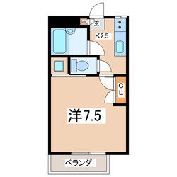 郡山駅 バス18分  帝京安積高校バス停下車：停歩4分 2階の物件間取画像